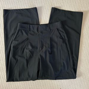 Black athletic work trousers